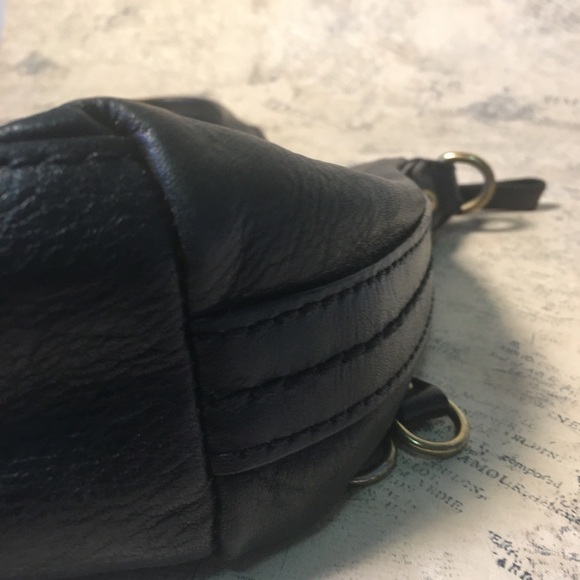 Fossil black leather hand bag - Picture 6 of 10